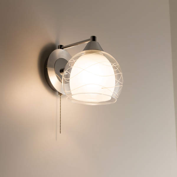 Citilux Буги CL157312 Бра с выключателем Алюминий Хром Citilux Буги CL157312 Бра с выключателем Алюминий Хром