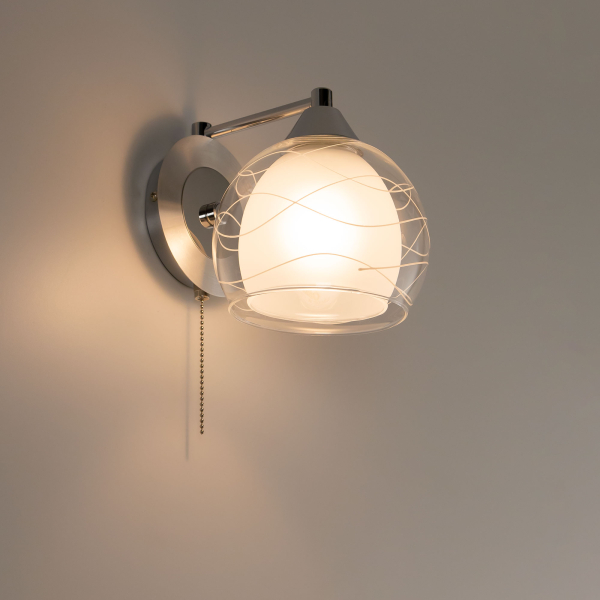 Citilux Буги CL157312 Бра с выключателем Алюминий Хром Citilux Буги CL157312 Бра с выключателем Алюминий Хром