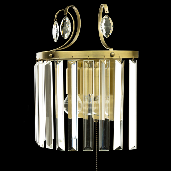 Citilux Инга CL335323 Бра хрустальное с выключателем Бронза Citilux Инга CL335323 Бра хрустальное с выключателем Бронза