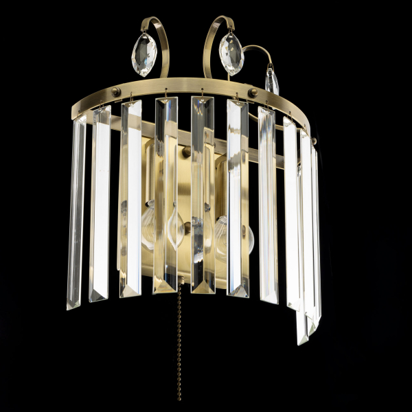 Citilux Инга CL335323 Бра хрустальное с выключателем Бронза Citilux Инга CL335323 Бра хрустальное с выключателем Бронза
