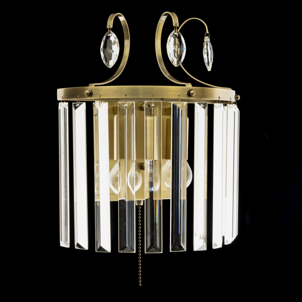 Citilux Инга CL335323 Бра хрустальное с выключателем Бронза Citilux Инга CL335323 Бра хрустальное с выключателем Бронза