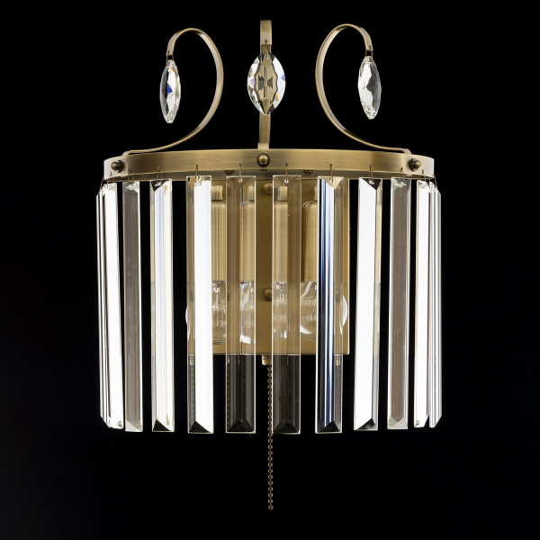 Citilux Инга CL335323 Бра хрустальное с выключателем Бронза Citilux Инга CL335323 Бра хрустальное с выключателем Бронза