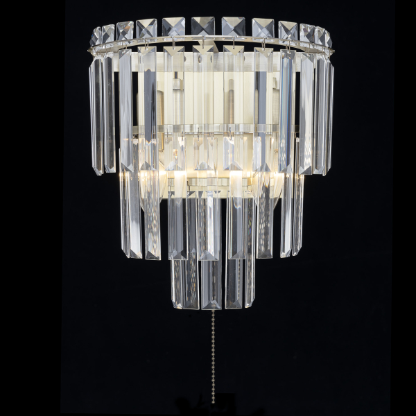 Citilux Фонда CL303323 Бра хрустальное с выключателем Бронза Citilux Фонда CL303323 Бра хрустальное с выключателем Бронза