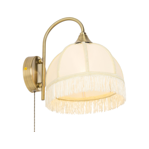 Citilux Базель CL407311 Бра с бежевым абажуром и выключателем Citilux Базель CL407311 Бра с бежевым абажуром и выключателем