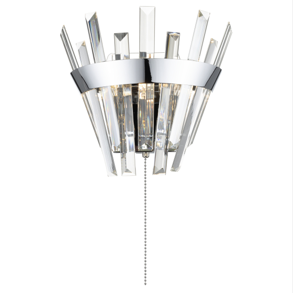 Citilux Вестерос CL307310 Бра хрустальное с выключателем Хром Citilux Вестерос CL307310 Бра хрустальное с выключателем Хром