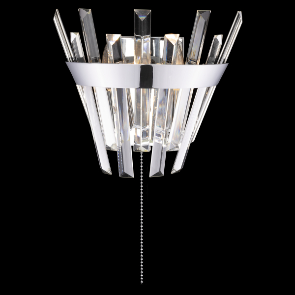 Citilux Вестерос CL307310 Бра хрустальное с выключателем Хром Citilux Вестерос CL307310 Бра хрустальное с выключателем Хром