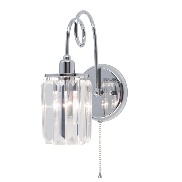 Citilux Синди CL330311 Бра хрустальное с выключателем Хром Citilux Синди CL330311 Бра хрустальное с выключателем Хром
