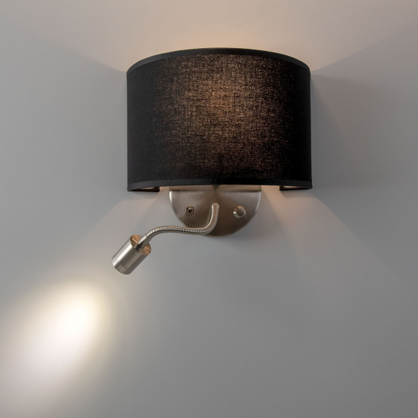 Citiluх Декарт CL704305 Бра с чёрным абажуром и диммером Citiluх Декарт CL704305 Бра с чёрным абажуром и диммером