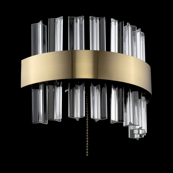 Citilux Рианна CL337313 LED Бра хрустальное с выключателем Бронза Citilux Рианна CL337313 LED Бра хрустальное с выключателем Бронза