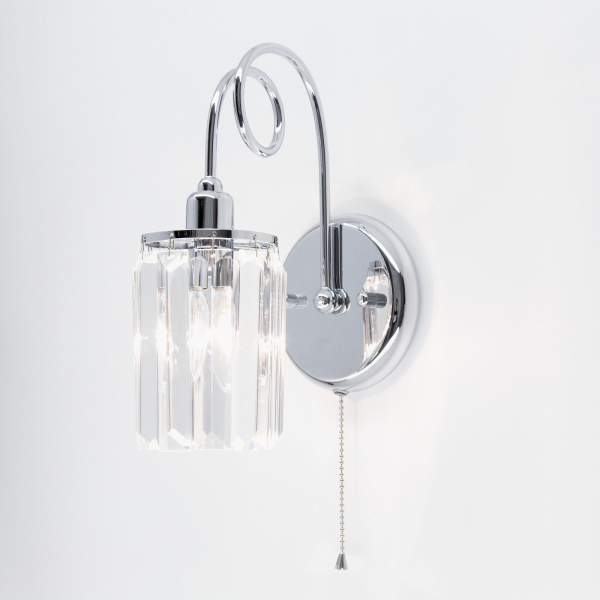 Citilux Синди CL330311 Бра хрустальное с выключателем Хром Citilux Синди CL330311 Бра хрустальное с выключателем Хром