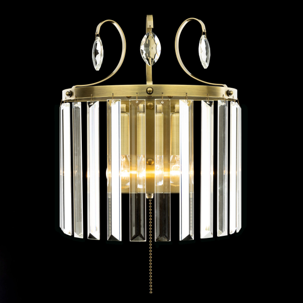 Citilux Инга CL335323 Бра хрустальное с выключателем Бронза Citilux Инга CL335323 Бра хрустальное с выключателем Бронза