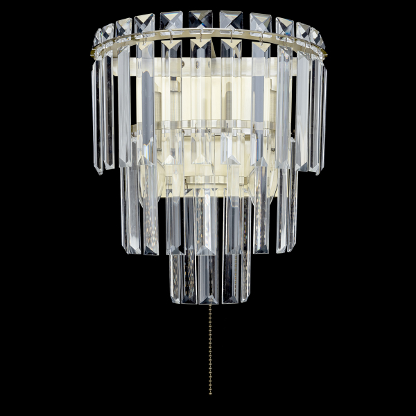 Citilux Фонда CL303323 Бра хрустальное с выключателем Бронза Citilux Фонда CL303323 Бра хрустальное с выключателем Бронза