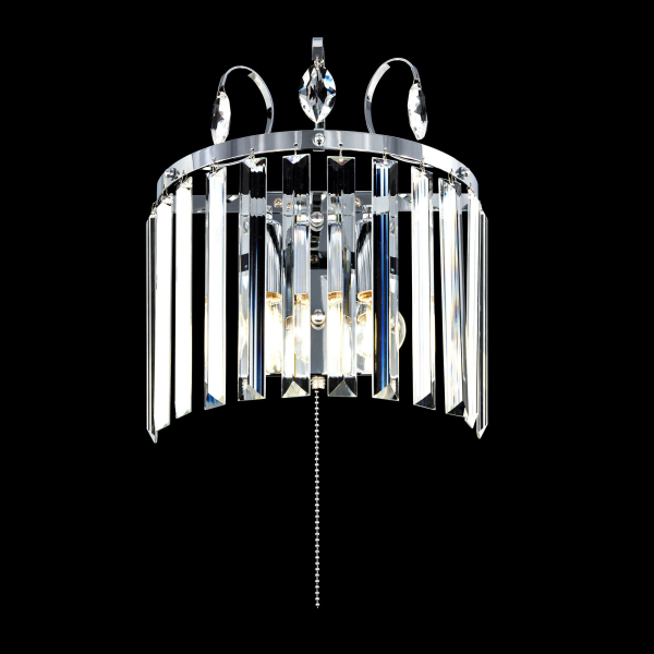 Citilux Инга CL335321 Бра хрустальное с выключателем Хром Citilux Инга CL335321 Бра хрустальное с выключателем Хром