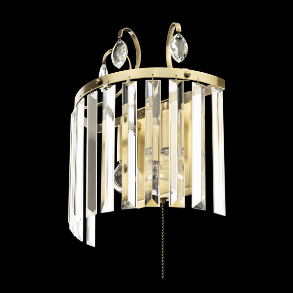 Citilux Инга CL335323 Бра хрустальное с выключателем Бронза Citilux Инга CL335323 Бра хрустальное с выключателем Бронза