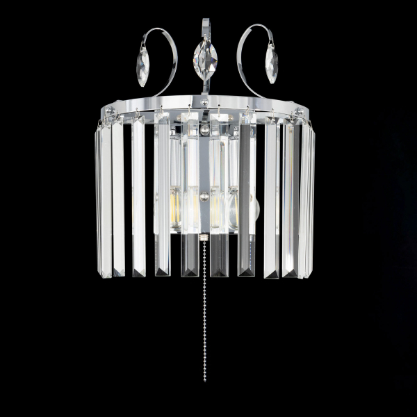 Citilux Инга CL335321 Бра хрустальное с выключателем Хром Citilux Инга CL335321 Бра хрустальное с выключателем Хром