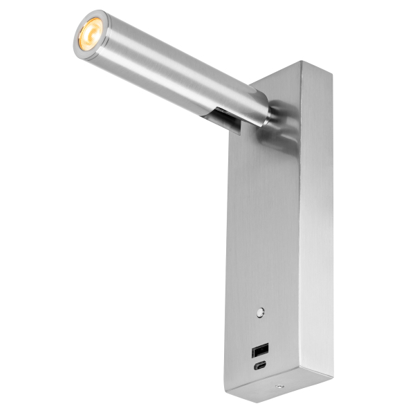 Citilux Декарт CL704432 LED USB Светильник с выключателем Матовый Хром Citilux Декарт CL704432 LED USB Светильник с выключателем Матовый Хром