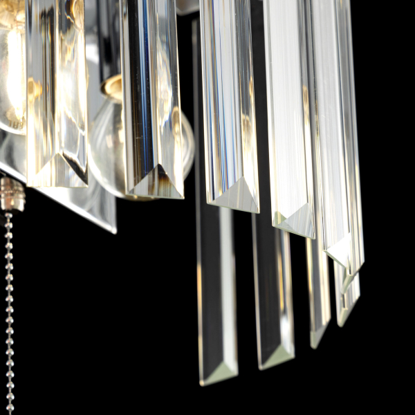 Citilux Инга CL335321 Бра хрустальное с выключателем Хром Citilux Инга CL335321 Бра хрустальное с выключателем Хром