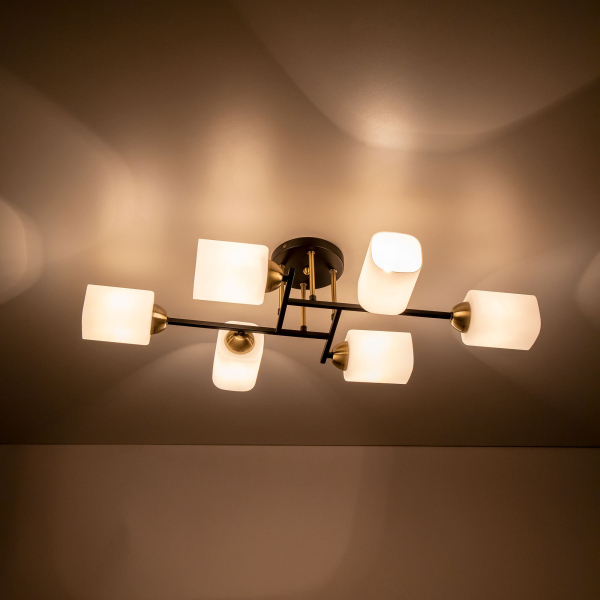 Citilux Генри CL130265 Люстра потолочная Чёрная Citilux Генри CL130265 Люстра потолочная Чёрная