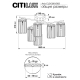 Citilux AXIS CL313263 Люстра хрустальная потолочная Бронза