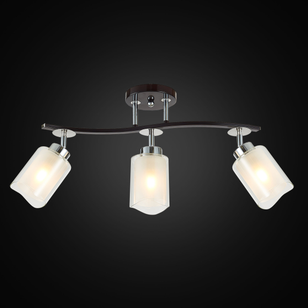 Citilux Фортуна CL156132 Люстра с поворотными плафонами Венге Хром Citilux Фортуна CL156132 Люстра с поворотными плафонами Венге Хром