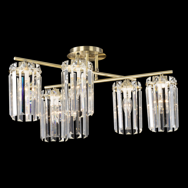 Citilux AXIS CL313263 Люстра хрустальная потолочная Бронза Citilux AXIS CL313263 Люстра хрустальная потолочная Бронза
