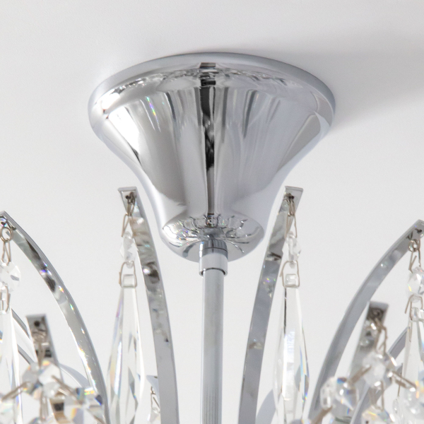 Citilux Селена CL302160 Люстра хрустальная Хром Citilux Селена CL302160 Люстра хрустальная Хром