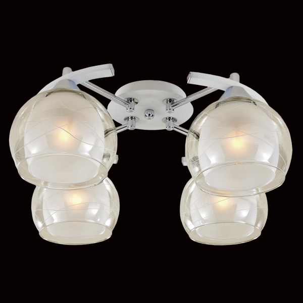 Citilux Буги CL157141 Люстра потолочная Белая Хром Citilux Буги CL157141 Люстра потолочная Белая Хром
