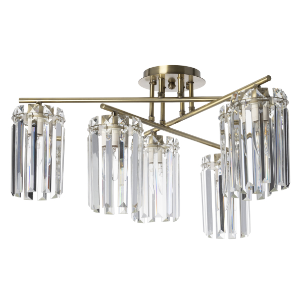 Citilux AXIS CL313263 Люстра хрустальная потолочная Бронза Citilux AXIS CL313263 Люстра хрустальная потолочная Бронза