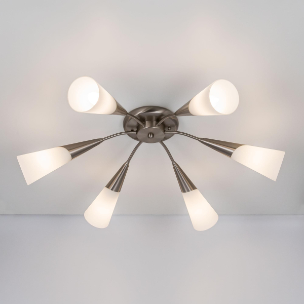 Citilux Фокус CL103161 Люстра потолочная Матовый Хром Citilux Фокус CL103161 Люстра потолочная Матовый Хром