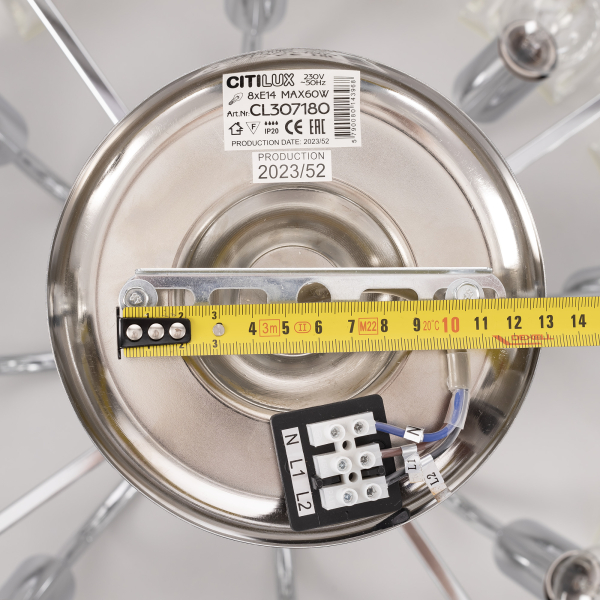 Citilux Вестерос CL307180 Люстра хрустальная потолочная Хром Citilux Вестерос CL307180 Люстра хрустальная потолочная Хром