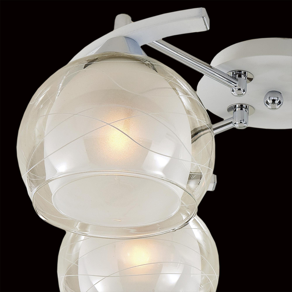 Citilux Буги CL157141 Люстра потолочная Белая Хром Citilux Буги CL157141 Люстра потолочная Белая Хром