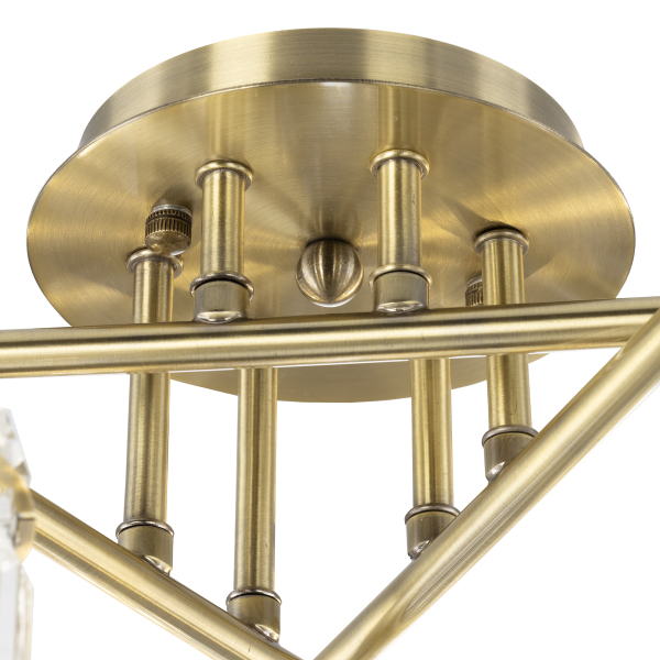 Citilux AXIS CL313263 Люстра хрустальная потолочная Бронза Citilux AXIS CL313263 Люстра хрустальная потолочная Бронза