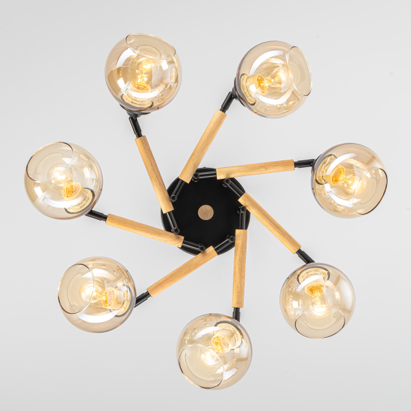 Citilux TIKA CL133171 Люстра поворотная Чёрная Citilux TIKA CL133171 Люстра поворотная Чёрная