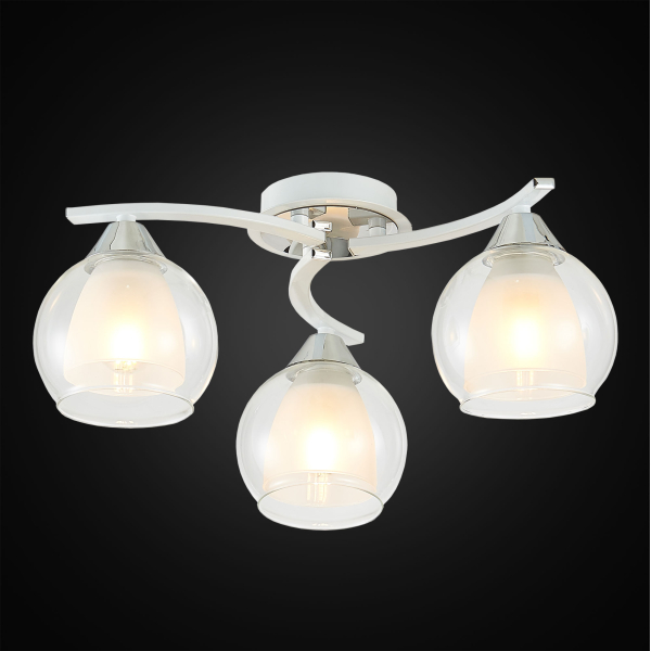 Citilux Кристи CL152130 Люстра потолочная Белая Хром