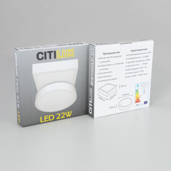 Citilux Галс CL55K22N Светильник накладной светодиодный