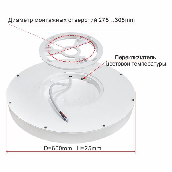 Citilux Бейсик CL738500V Светильник накладной Белый