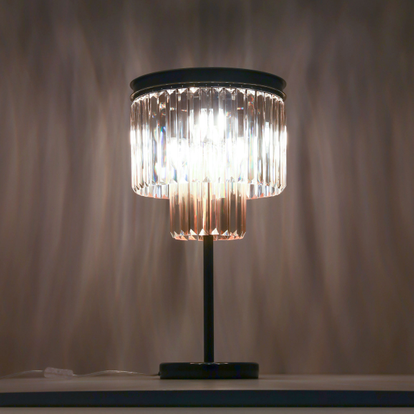 Citilux Мартин CL332862 Настольная лампа хрустальная Шампань Citilux Мартин CL332862 Настольная лампа хрустальная Шампань