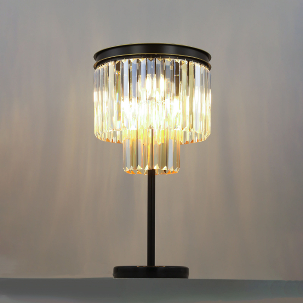 Citilux Мартин CL332862 Настольная лампа хрустальная Шампань Citilux Мартин CL332862 Настольная лампа хрустальная Шампань