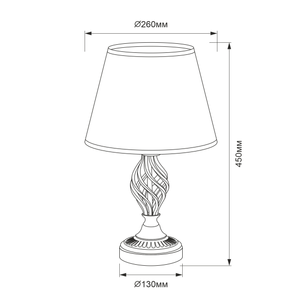 Citilux Вена CL402800 Настольная лампа с абажуром Белая Citilux Вена CL402800 Настольная лампа с абажуром Белая