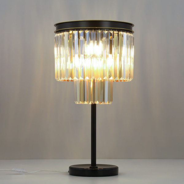 Citilux Мартин CL332862 Настольная лампа хрустальная Шампань Citilux Мартин CL332862 Настольная лампа хрустальная Шампань
