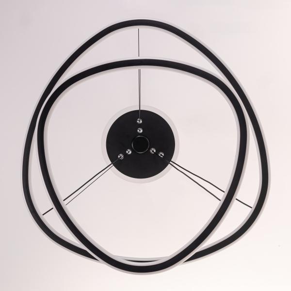 Citilux ТRIO CL215B061E LED Люстра подвесная с пультом Чёрная Citilux ТRIO CL215B061E LED Люстра подвесная с пультом Чёрная