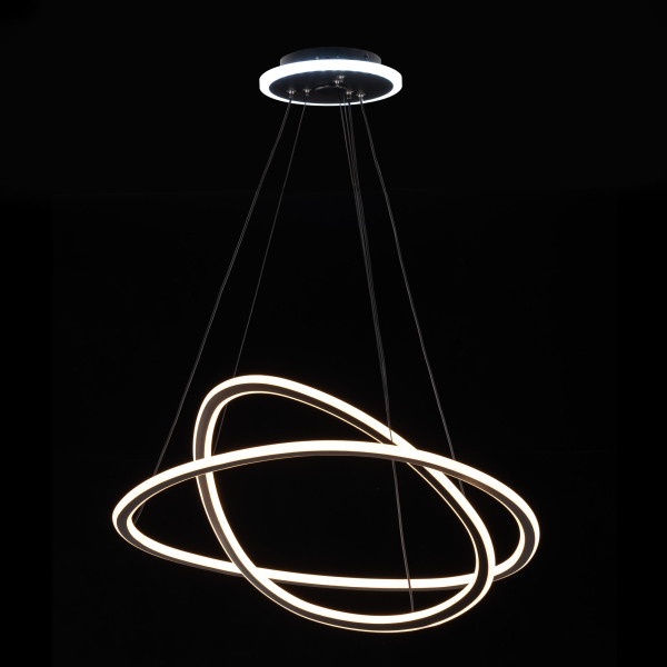Citilux ТRIO CL215B061E LED Люстра подвесная с пультом Чёрная Citilux ТRIO CL215B061E LED Люстра подвесная с пультом Чёрная