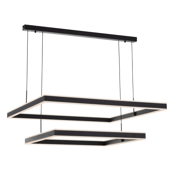 Citilux Дуэт CL719K211 LED Люстра подвесная с пультом Чёрная Citilux Дуэт CL719K211 LED Люстра подвесная с пультом Чёрная