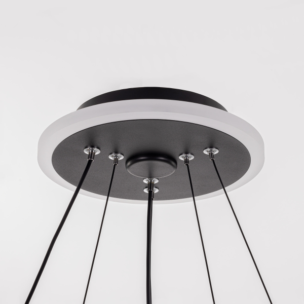 Citilux ТRIO CL215B061E LED Люстра подвесная с пультом Чёрная Citilux ТRIO CL215B061E LED Люстра подвесная с пультом Чёрная