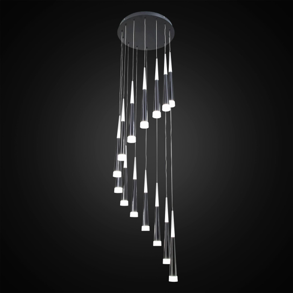 Citilux Вегас CL227141 LED Люстра каскадная Чёрная Citilux Вегас CL227141 LED Люстра каскадная Чёрная