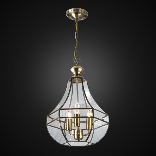 Citilux Гера-1 CL444130 Люстра подвесная витражная Бронза Citilux Гера-1 CL444130 Люстра подвесная витражная Бронза