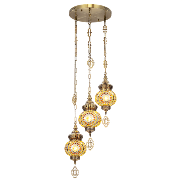 Citilux Каир CL419135 Подвесной светильник Мозаика Янтарь Citilux Каир CL419135 Подвесной светильник Мозаика Янтарь