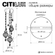 Citilux Каир CL419135 Подвесной светильник Мозаика Янтарь