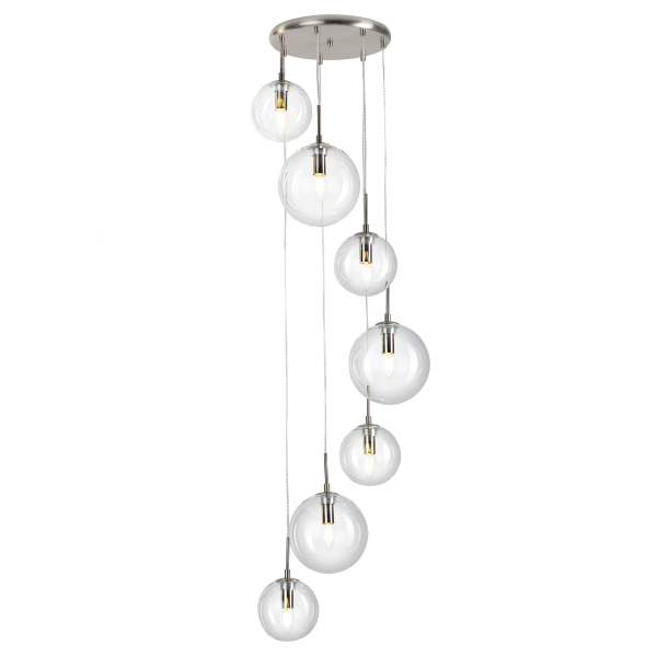 Citilux Томми CL102071 Люстра каскадная с прозрачными шарами Citilux Томми CL102071 Люстра каскадная с прозрачными шарами