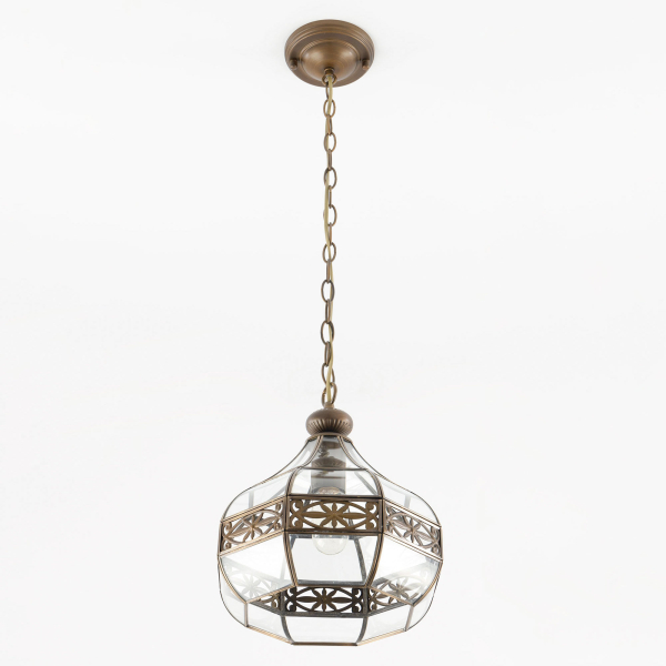 Citilux Гера-2 CL444210 Подвесной светильник витражный Бронза Citilux Гера-2 CL444210 Подвесной светильник витражный Бронза